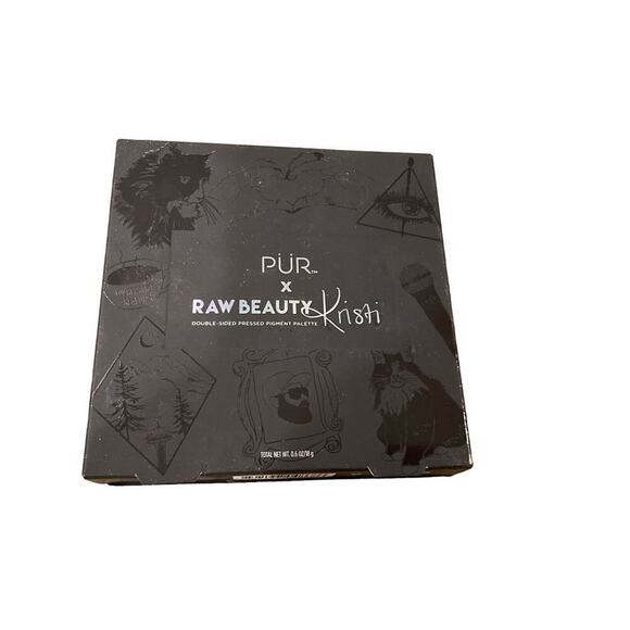 PUR & RAW Beauty by Kristi Double-Sided Pressed Pigment Eye Shadow Palette NIB - Picture 1 of 2